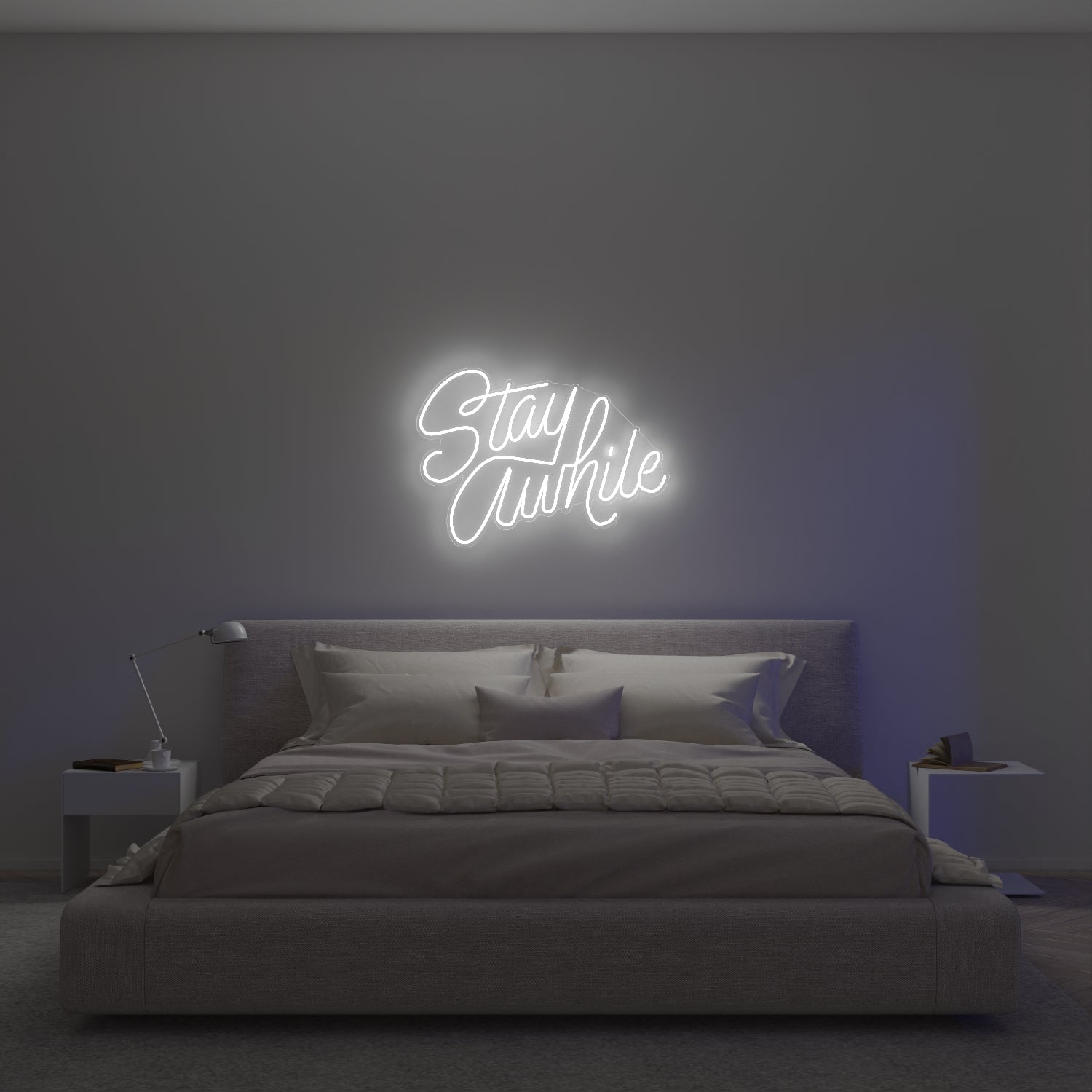 Stay Awhile by Caren Kreger - Neon-LED-Zeichen